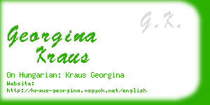 georgina kraus business card
